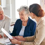 Its important to know what you want out of retirement. Cropped shot of a senior couple getting advice from their financial consultant. Cropped shot of a senior couple getting advice from their financial consultant.